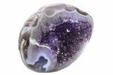 Purple Amethyst Geode with Polished Face - Uruguay #233682-1